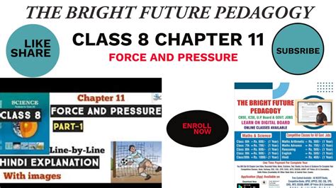 CLASS 8 SCIENCE CHAPTER 11 FORCE AND PRESSURE CLASS 8 CH 11 FORCE AND