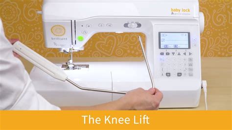 The Knee Lift On The Baby Lock Brilliant Youtube