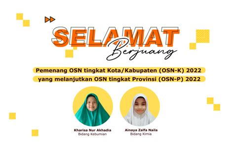 Selamat Berjuang Kontingen Kimia Dan Kebumian Osn 2022 Smaitlc Lolos