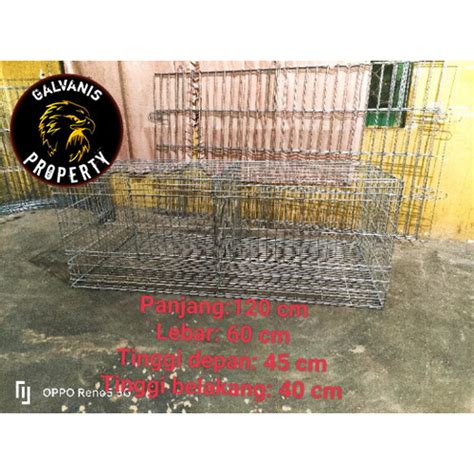 Jual Kandang Kelinci Pintu Kandang Hewan Galvanis Serbaguna P L