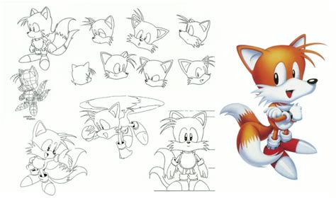 Classic Tails concept art - Sonic Retro