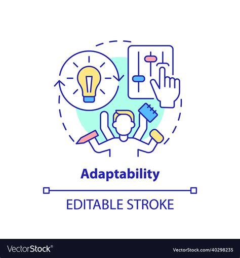 Adaptability Concept Icon Royalty Free Vector Image