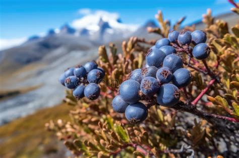 El Majestuoso Calafate Bayas De Patagonias Andes Stock De Ilustraci N