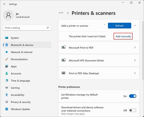 How To Add Wired And Wireless Printers To Windows 11