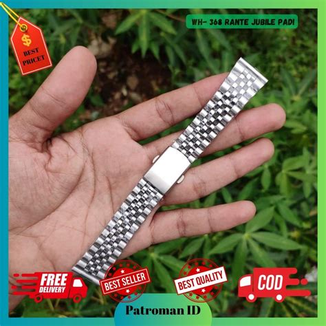 Jual TALI STRAP RANTAI JAM TANGAN MODEL JUBILE 18MM 20MM 22MM CLASSIC