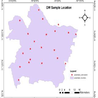 GW Sample location map of Perambalur district | Download Scientific Diagram