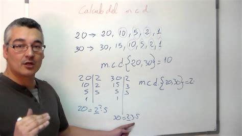 Calcular el máximo común divisor o m c d Aprende Matemáticas YouTube