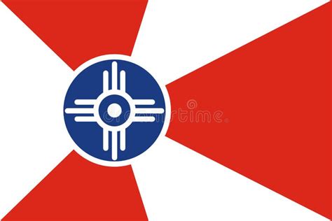 Wichita Flag Illustration Isolated. Wichita City Flag, Kansas Stock ...