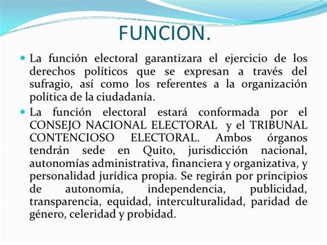 Exposicion Funcion Electoral