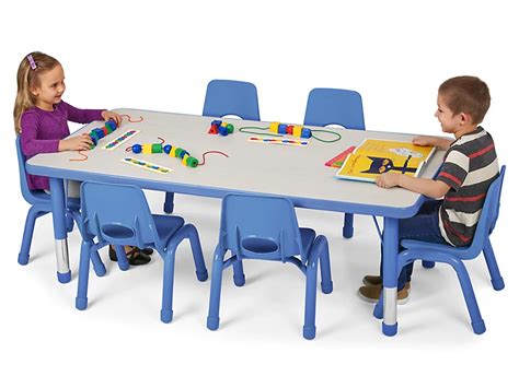 Kids Colors™ Adjustable Rectangular Tables at Lakeshore Learning