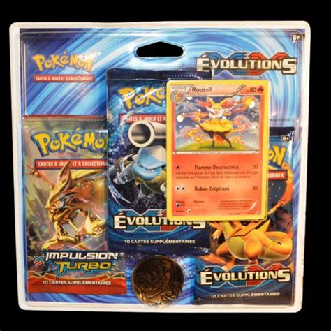 CARTE POKÉMON TRIPACK XY12 Évolutions Roussil 1 NEUF FR EUR 1 00