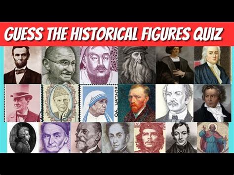 Guess Historical Figures Quiz Who Made History Quiz Play Youtube