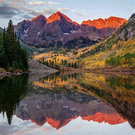 Maroon Bells By Terry Thompson Color Photograph Artful Home