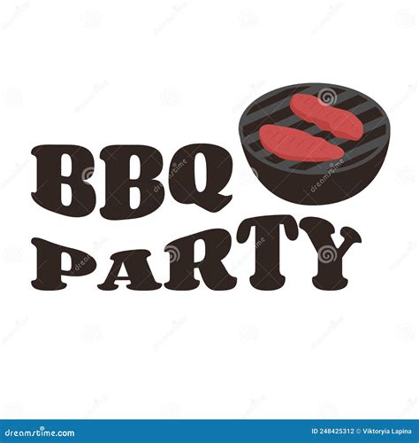 Bbq Party Invitation With Grill Barbecue Groovy Poster Food Flyer