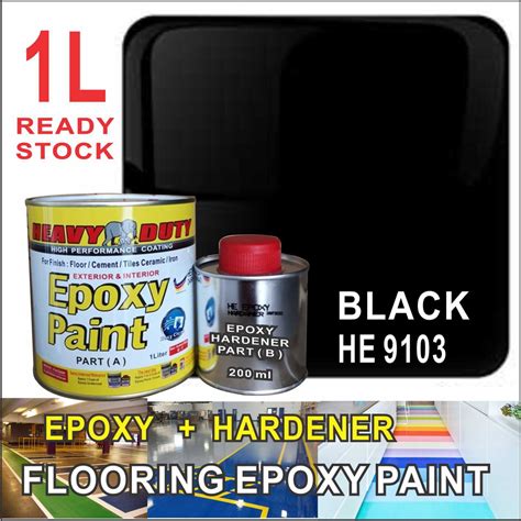 HEAVY DUTY EPOXY WATERPROOF FLOOR PAINT 1L Include Hardener CAT