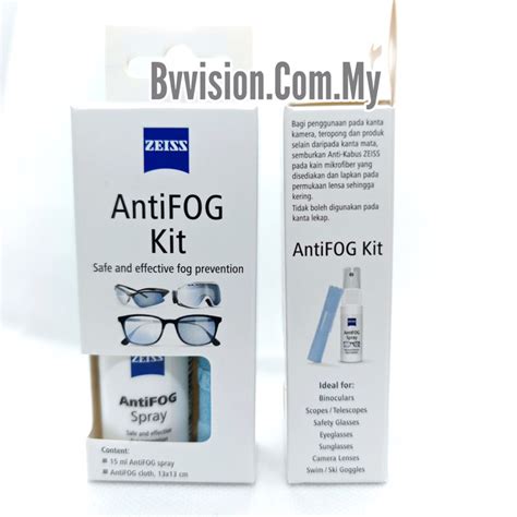 ZEISS Antifog Spray Kit 15ml Anti Fog New Packaging Shopee Malaysia