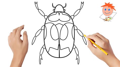 How To Draw A Bug Easy Drawings Youtube