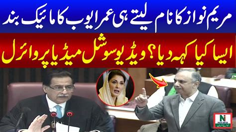 What Imran Khan Pti Leader Omar Ayub Has Said About Maryam Nawaz In The