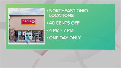 Circle K locations to offer 40 cents off per gallon of gas | wkyc.com