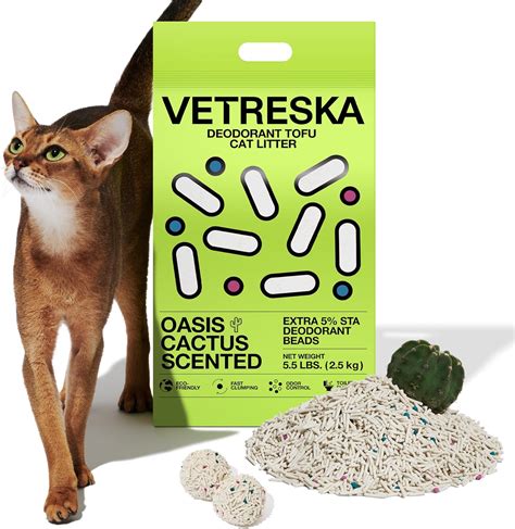 Vetreska Arena Para Gatos De Tofu Arena Natural Para Gatitos Pellets