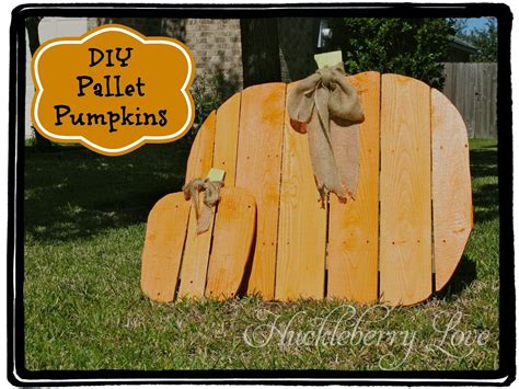 Huckleberry Love Diy Pallet Pumpkins Pallet Pumpkin Fall Pallets