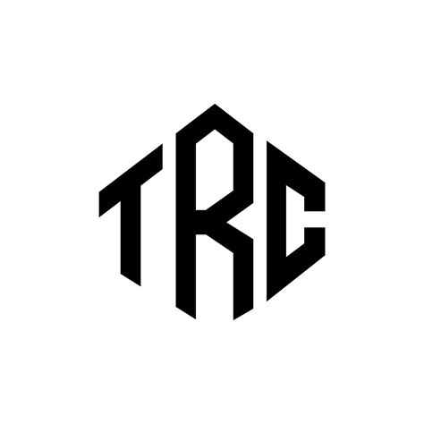 TRC letter logo design with polygon shape. TRC polygon and cube shape ...