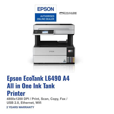 EPSON EcoTank L6490 A4 Ink Tank Printer PC Image