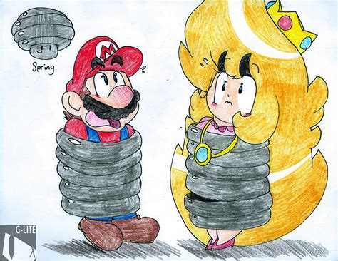 Mario And Peach Spring By Bwglite On Deviantart