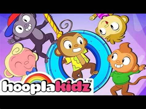 Five Little Monkeys + More Nursery Rhymes & Kids Songs - HooplaKidz - Videos For Kids