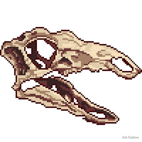 "Stegosaurus Skull Sprite" by Ashley Dadoun | Redbubble