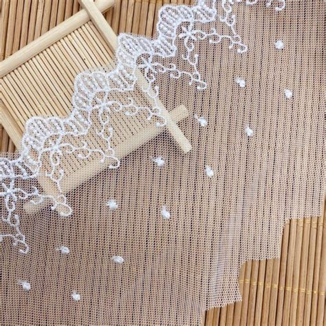 Embroidery Lace Wedding Dress Accessories DOT Water Soluble Lace Milk