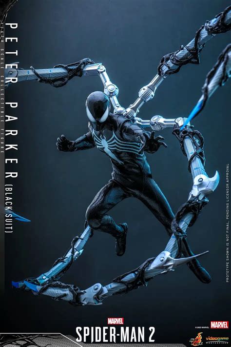 Hot Toys показала фигурку Питера Паркера в костюме симбионта из Marvel s Spider Man 2