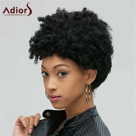 [66% OFF] Fascinating Short Afro Curly Synthetic Capless Wig | Rosegal