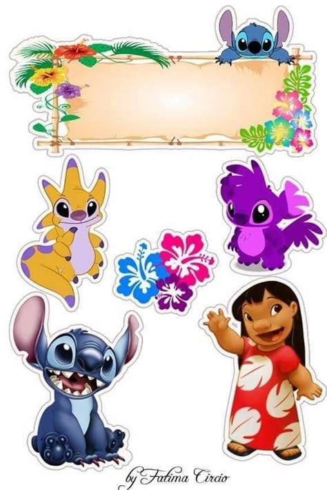 Topo De Bolo Festa Tema Lilo E Stitch Artofit