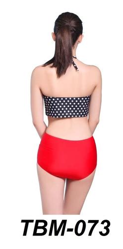 Bikini Mujer Vintage Retro Push Up Cintura Alta Traje Ba O Meses