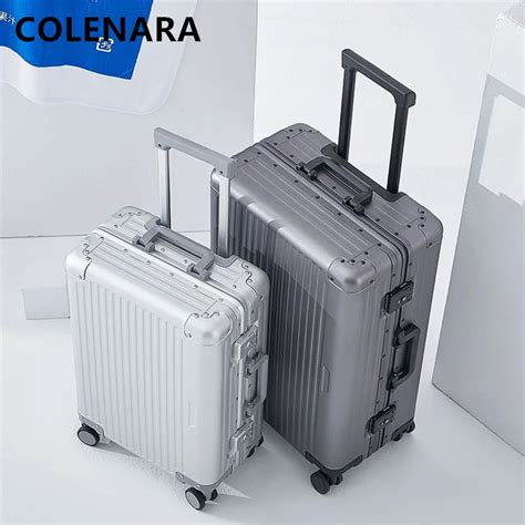 Colenara Inch Luggage New All Aluminum Magnesium Alloy Trolley