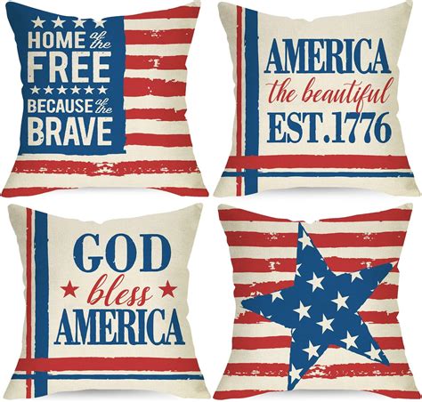 Amazon Gagec Th Of July Pillow Covers X Inch Set Of