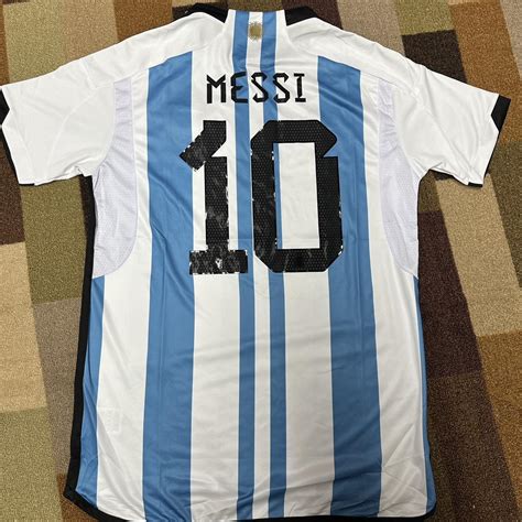 Leo Messi argentina soccer jersey brand... - Depop