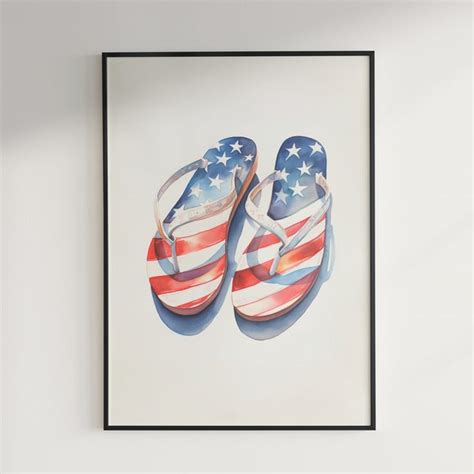 Patriotic Flip Flops Etsy