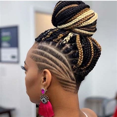 31 Box Braids With Shaved Sides Thrivenaija