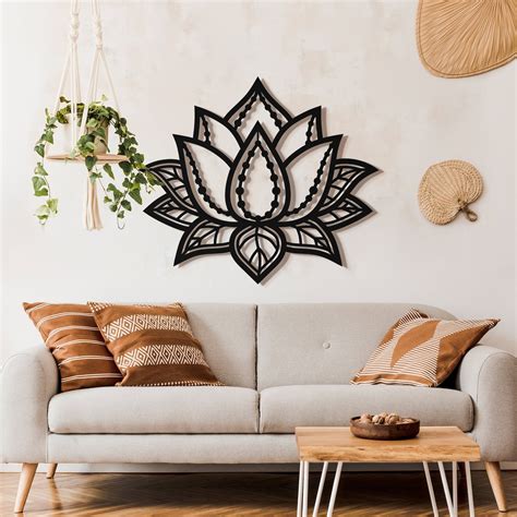 Lotus Flower Dxf Laser Cut Files Lotus Mandala Svg Files For Etsy