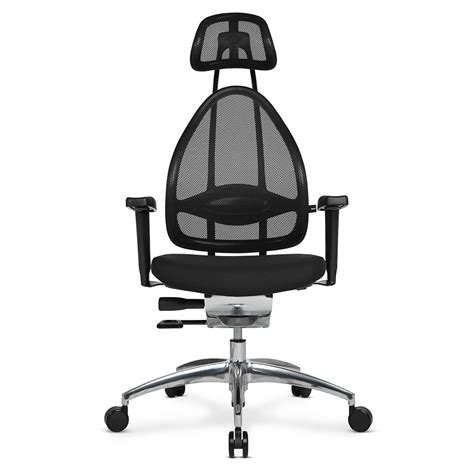 The Ergonomic German Desk Chair Hammacher Schlemmer