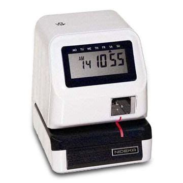 Buy Hong Kong SAR Wholesale Nideka Electronic Time Stamp Machine With Password Protection, For ...