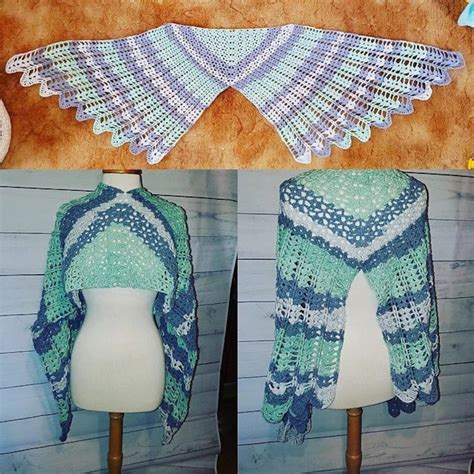 Pdf Wings Of An Angel Shawl Crochet Pattern Etsy