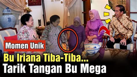 Momen Keakraban Jokowi Bu Mega Dan Bu Iriana Usai Penetapan Ganjar