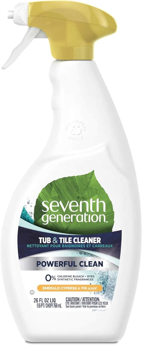 Seventh Generation Tub And Tile Cleaner Emerald Cypress And Fir Scent 26 Oz 26 Fl Oz