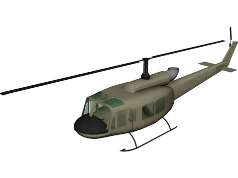 Bell UH-1 Iroquois 3D Model - 3DCADBrowser