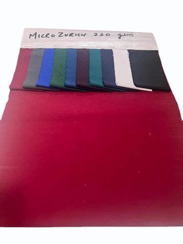 Micro Zurich Way Lycra Fabric Print Solid Color Maroon At Rs