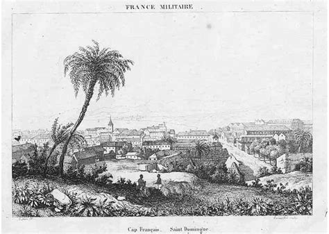 Anonyme Haiti St Domingue Vue De Cap Francais 1836 Haiti History