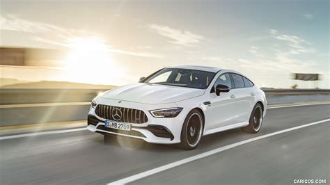 2019 Mercedes Amg Gt 53 4matic 4 Door Coupe Color Designo Diamond White Bright Front Three